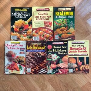 Vintage 1986 Favorite Recipes Cookbook Magazines Bundle of 7